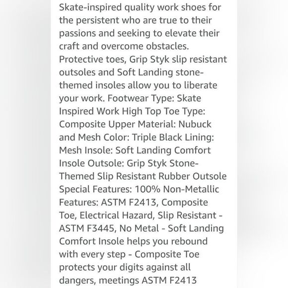 VOLCOM Evolve SKATE INSPIRED WORK SAFETY COMP TOE SLIP RESIST SNEAKERS 8.5 8 1/2 - Picture 3 of 14